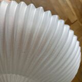 Molded glass flower wall light