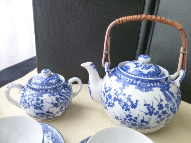 Japan porcelain tea set 6 people