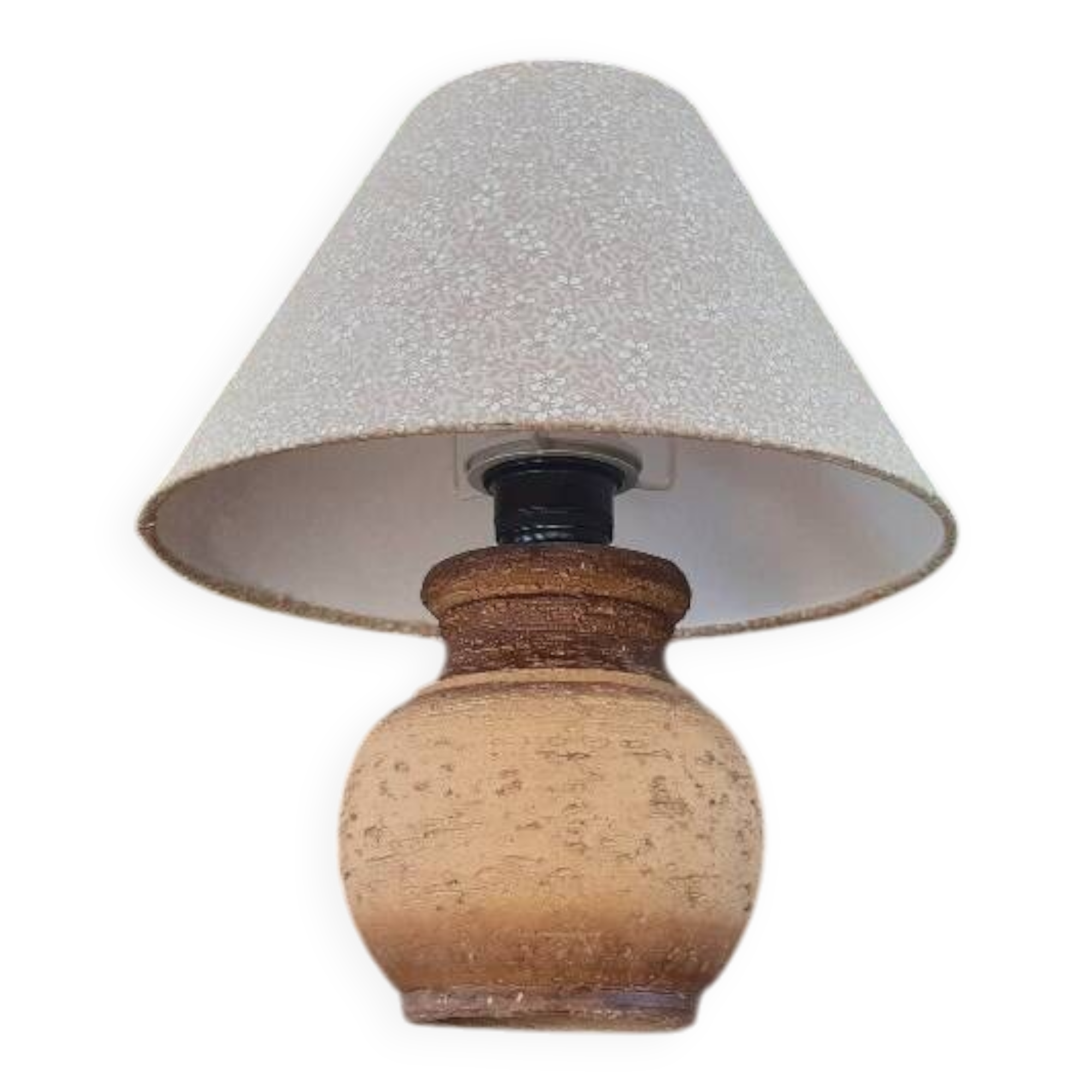Terracotta ball lamp France 1970