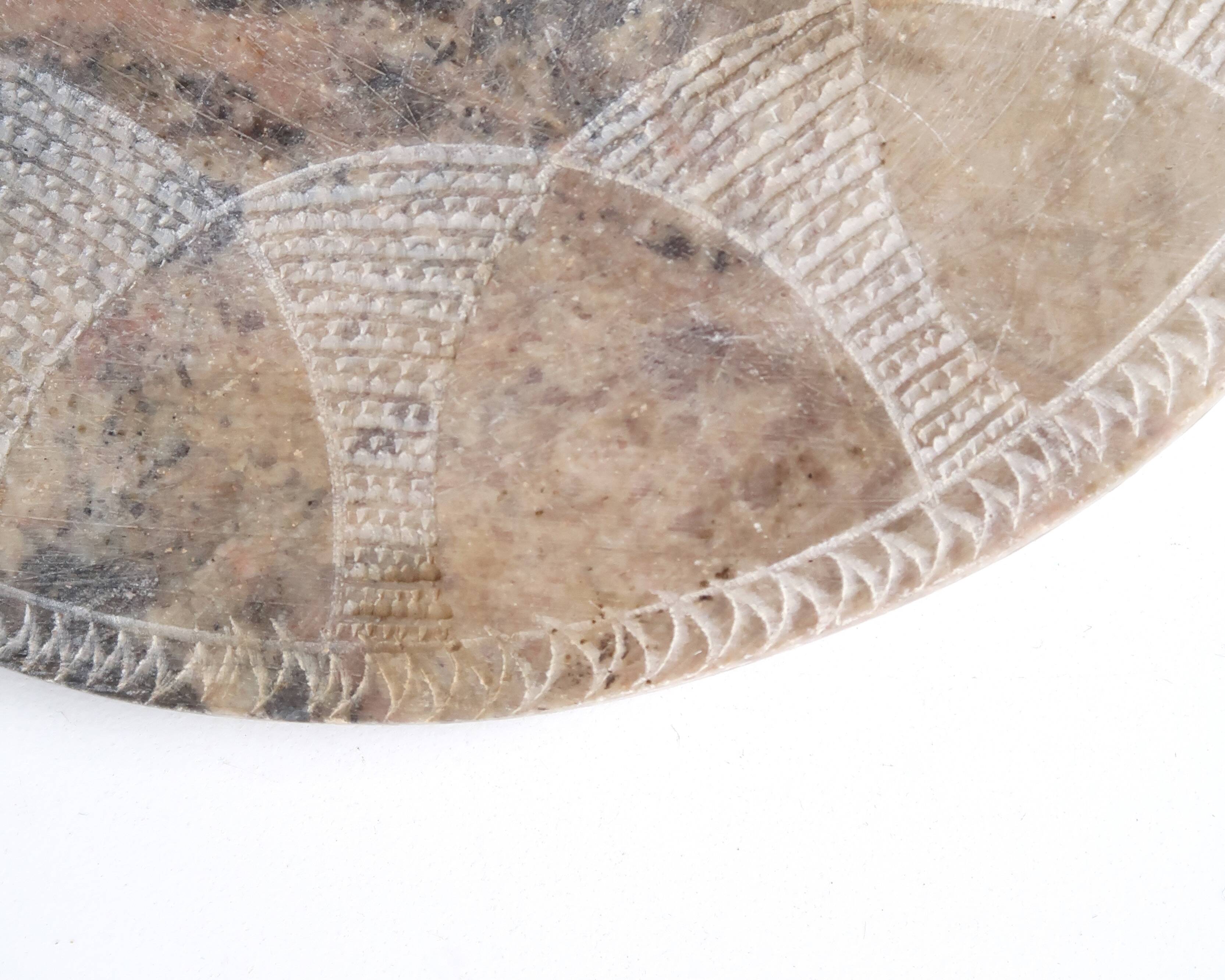 Moroccan stone cutting board, 70s