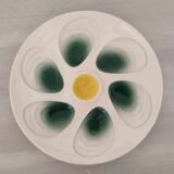 Plates Oysters Shellfish Seafood Earthenware Salins Vintage
