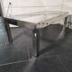 Chrome and gold metal coffee table by Romeo Rega from the 1970s.