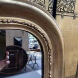 Louis Philippe era mirror with restored gold leaf