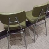 Set of 2 chairs in leatherette