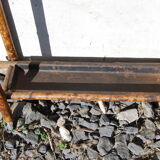 Vestiaire d'entrée, porte-manteaux en bambou à décor japonisant avec nacre.