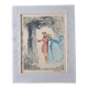 Georges Villa (1883-1965) - Colour lithograph - Gallant scene