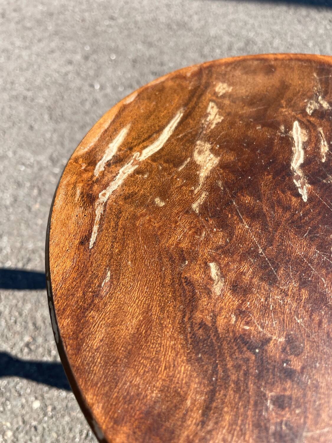 Wooden Tripod Farmhouse Stool