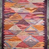 Kilim berbère multicolore, Maroc