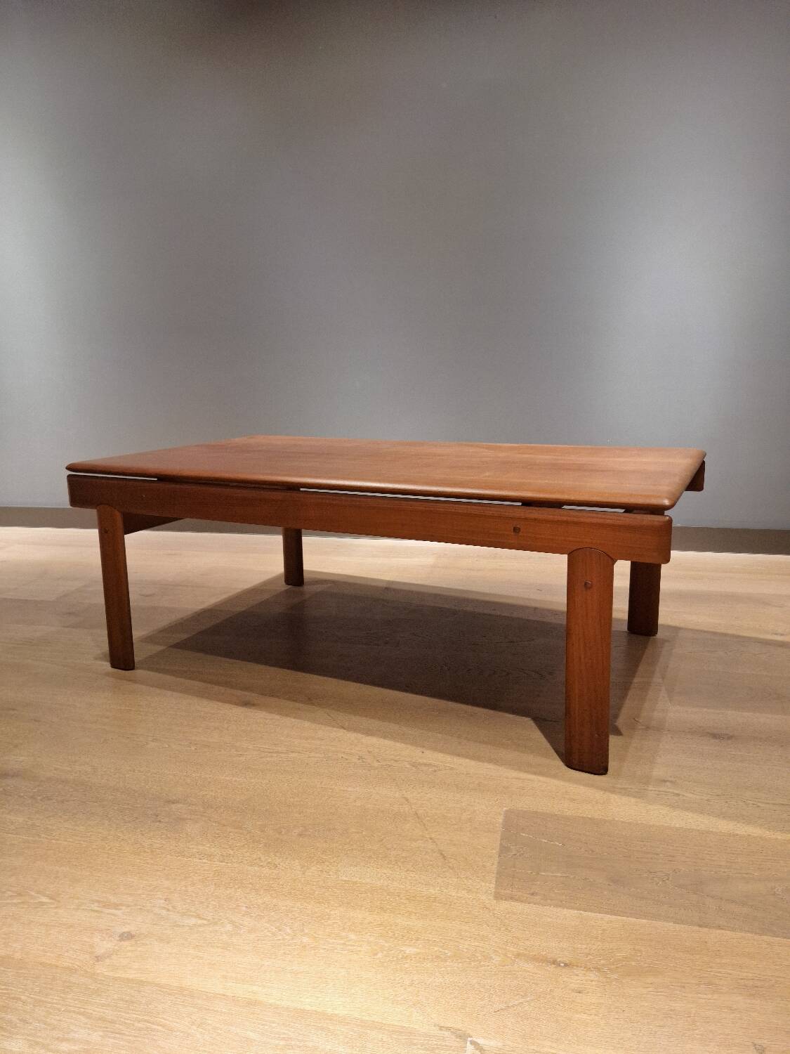 Vintage teak coffee table designed by H.W. Klein for Bramin, 1960s.
