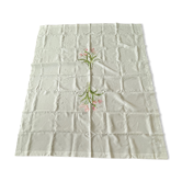 Hand-embroidered vintage tablecloth