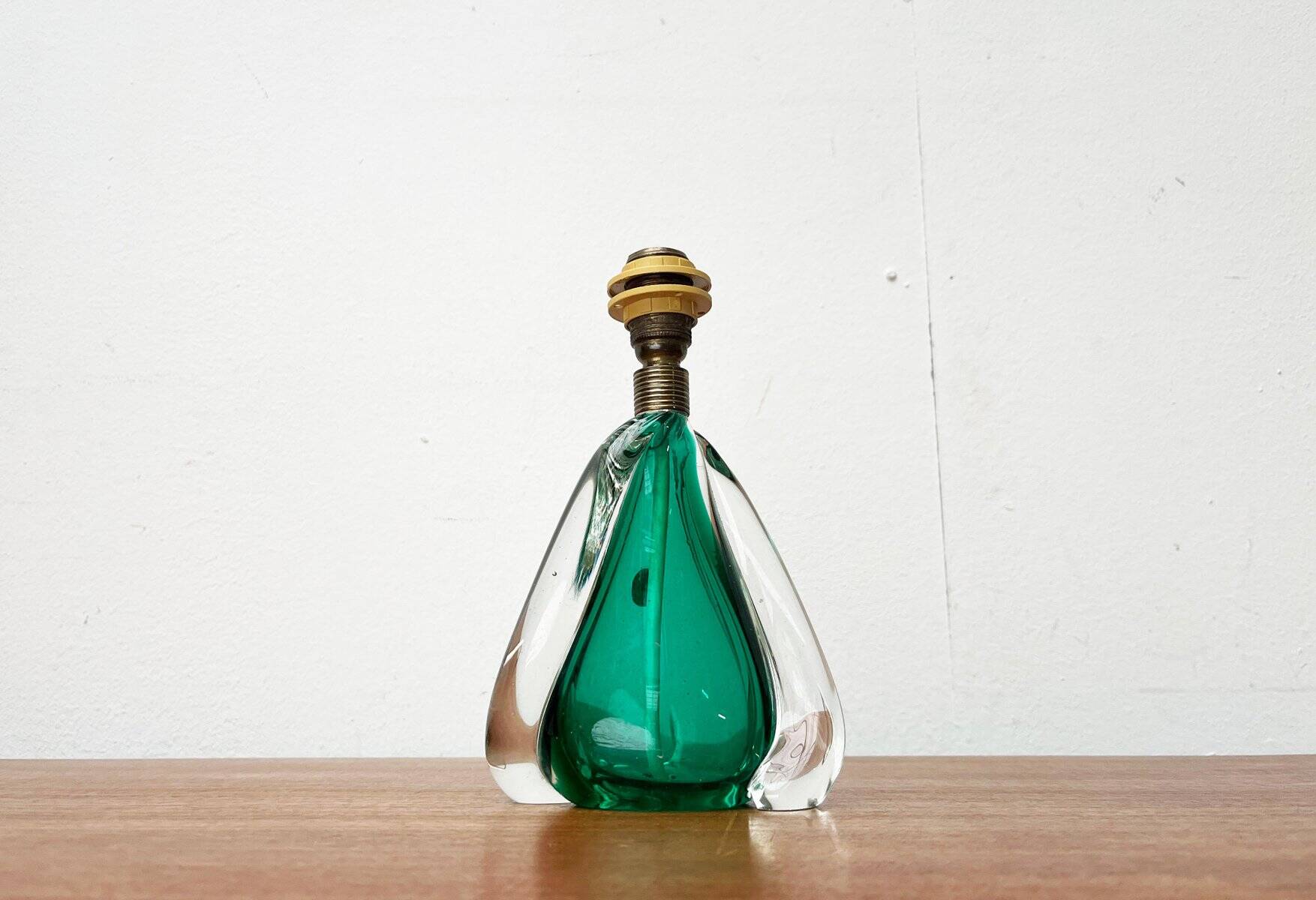 Mid-century Italian Murano glass table lamp from the 1950s.