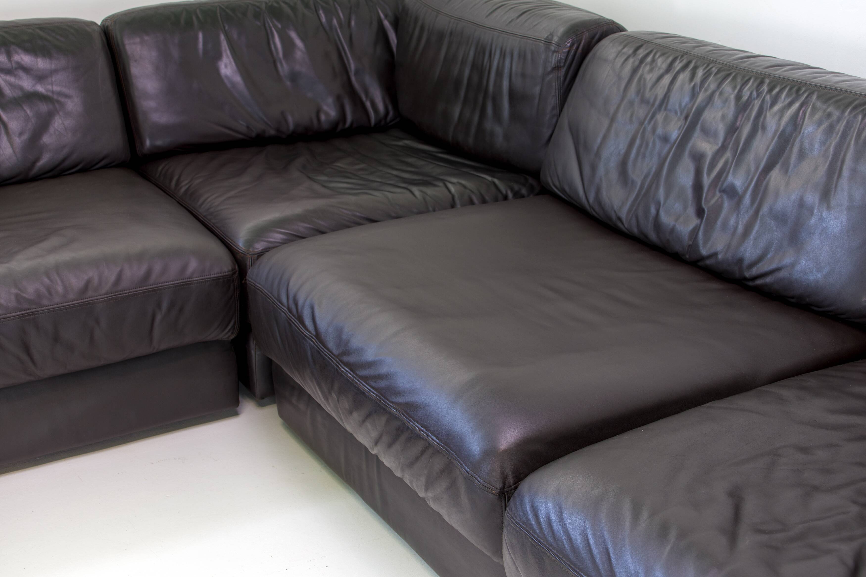 De Sede DS-76 – modular leather sofa (5 elements)