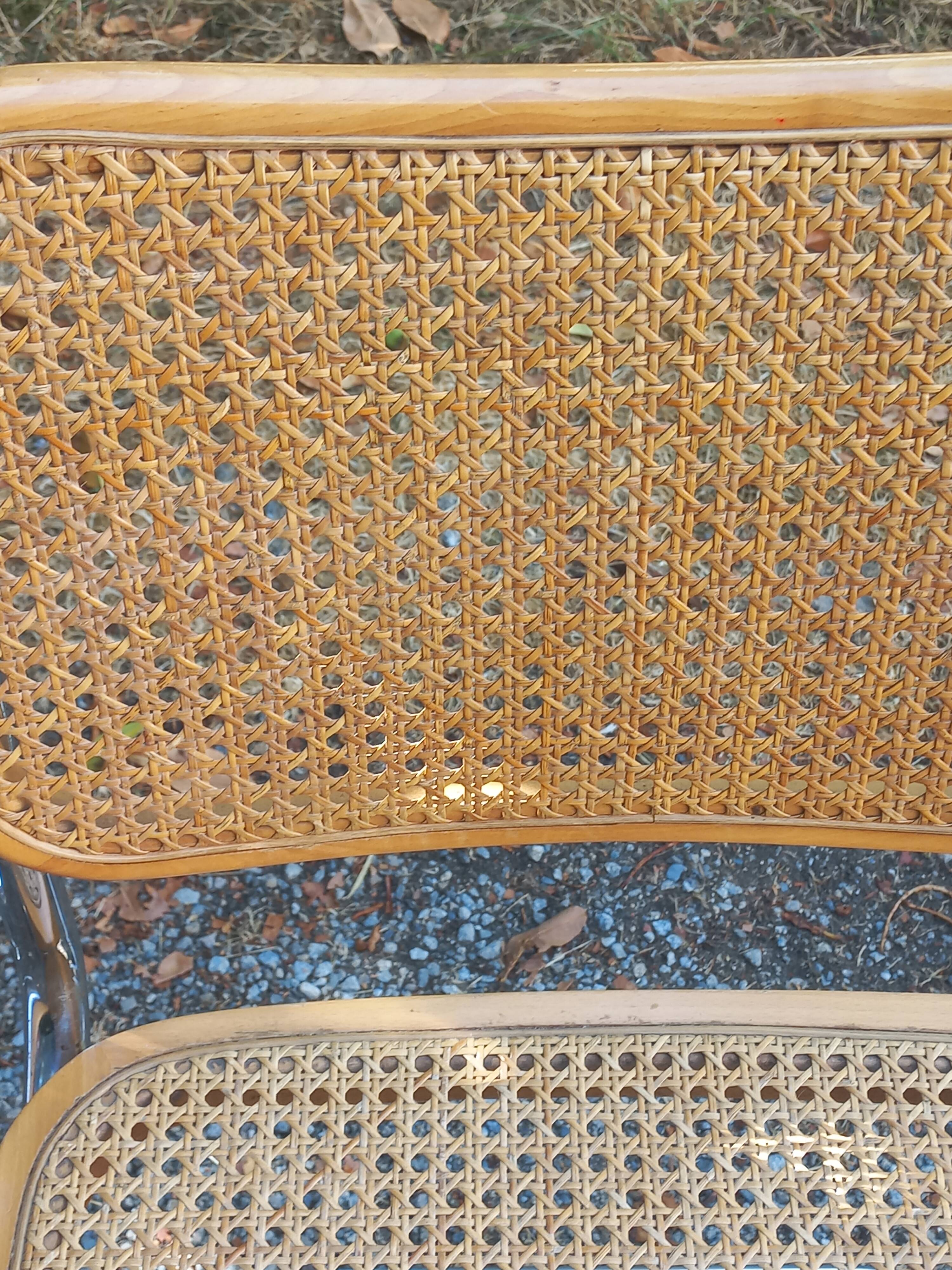 Set of 3 Cesca B32 chairs by Marcel Breuer