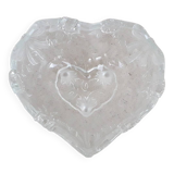 Heart shaped glass bowl
