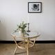 Table basse en bambou