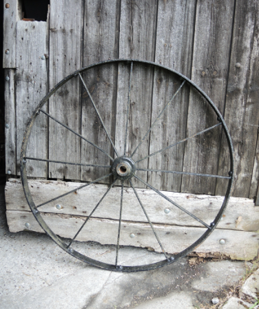 Iron cart or cart wheel