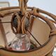 Suspension lustre corbeille en rotin
