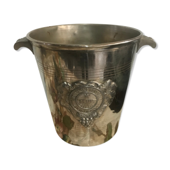 Silver metal champagne bucket