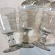 Set de 6 verres gravés soufflés