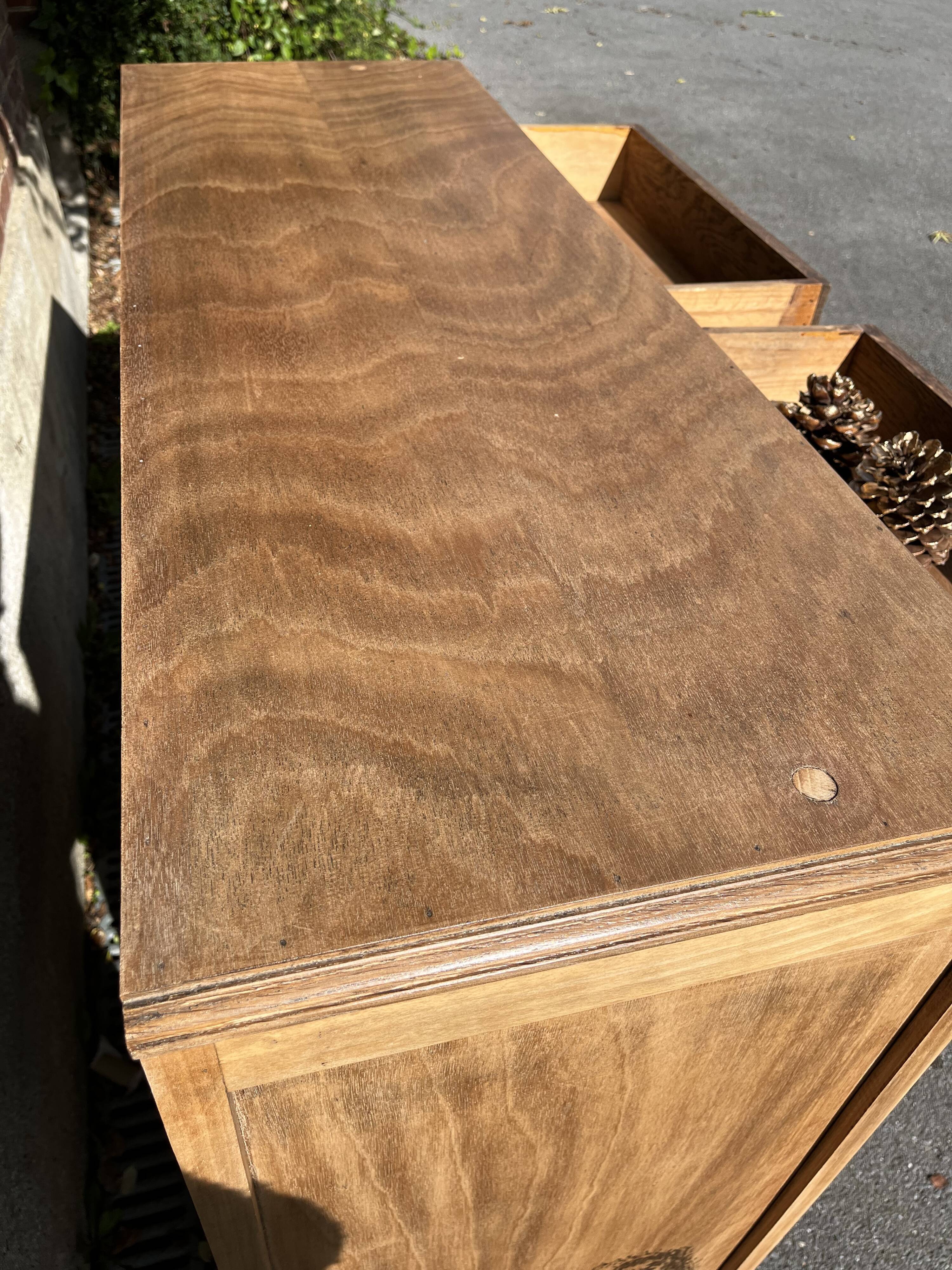 Art deco sideboard shell handles