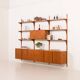 Hansen and Guldborg 3 bay teak wall unit, Denmark 1960s