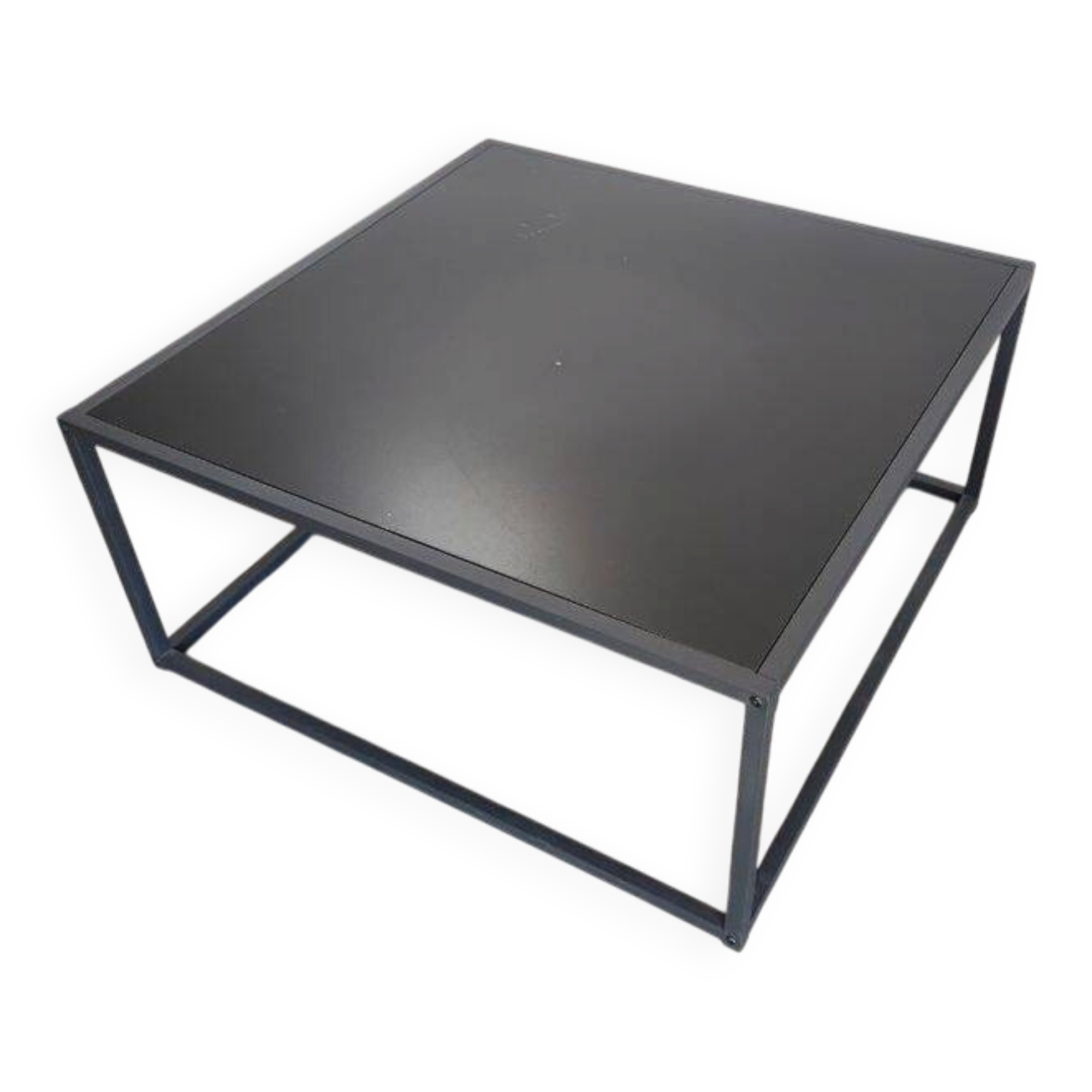 Table basse style industrielle métal 80 x 80