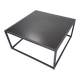 Table basse style industrielle métal 80 x 80