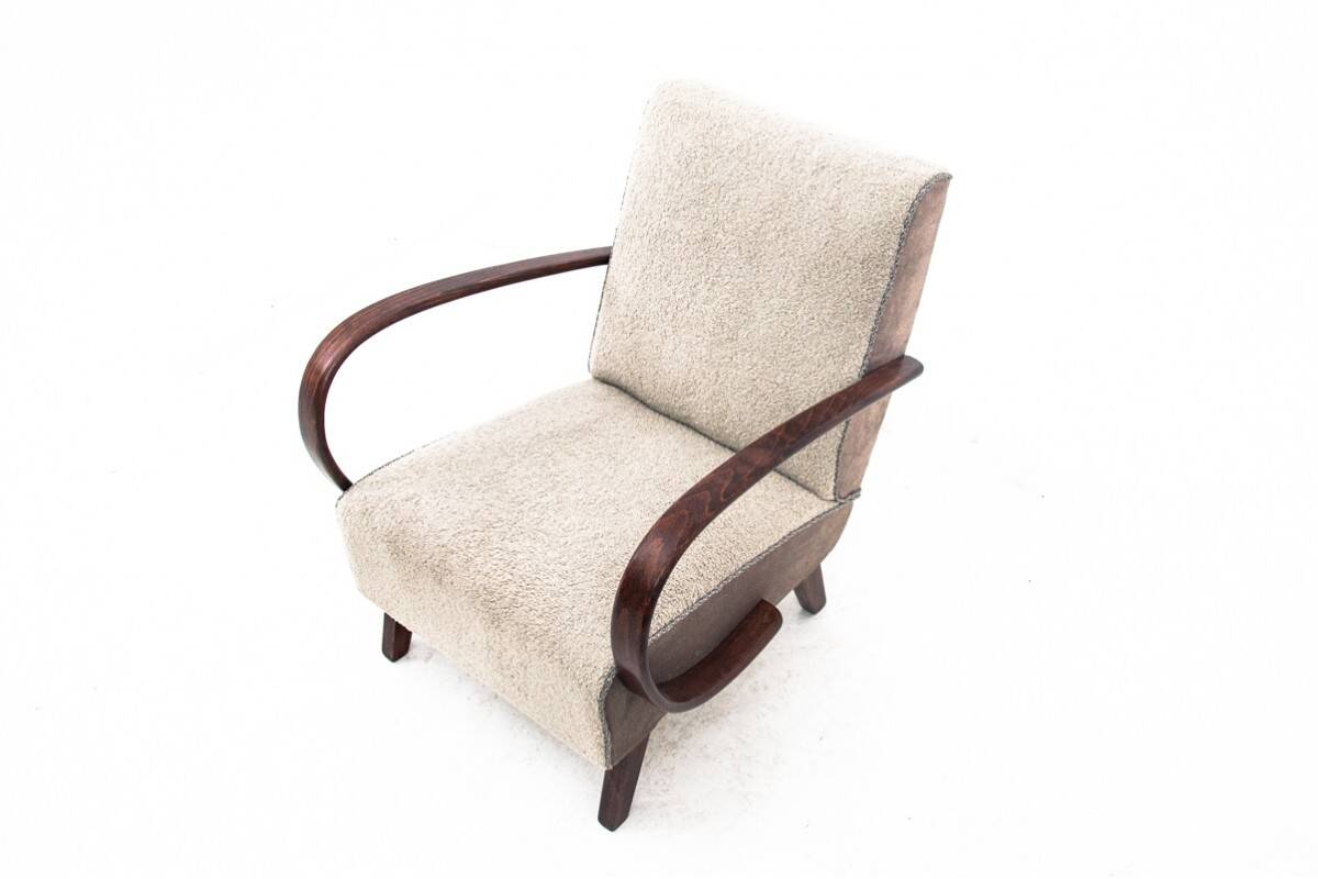 Art Deco armchairs designed by J. Halabala, Czechoslovakia, 1930s.