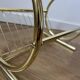 Gold Mid Century Modern Magazine Rack, 70s