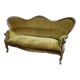 Louis-Philippe 3-seater velvet sofa - 19th century