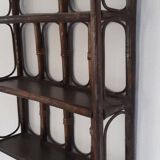 Rattan wall shelf from the 70s.
