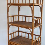 Vintage rattan shelf