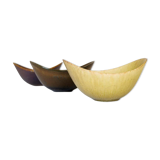 Set of 3 modern mid-century ceramic bowls by Gunnar Nylund Rörstrand, Sweden.