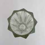 Vase en verre forme diamant