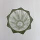 Diamond-shaped glass vase