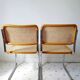 Paire de chaises cannées B32 Marcel Breuer