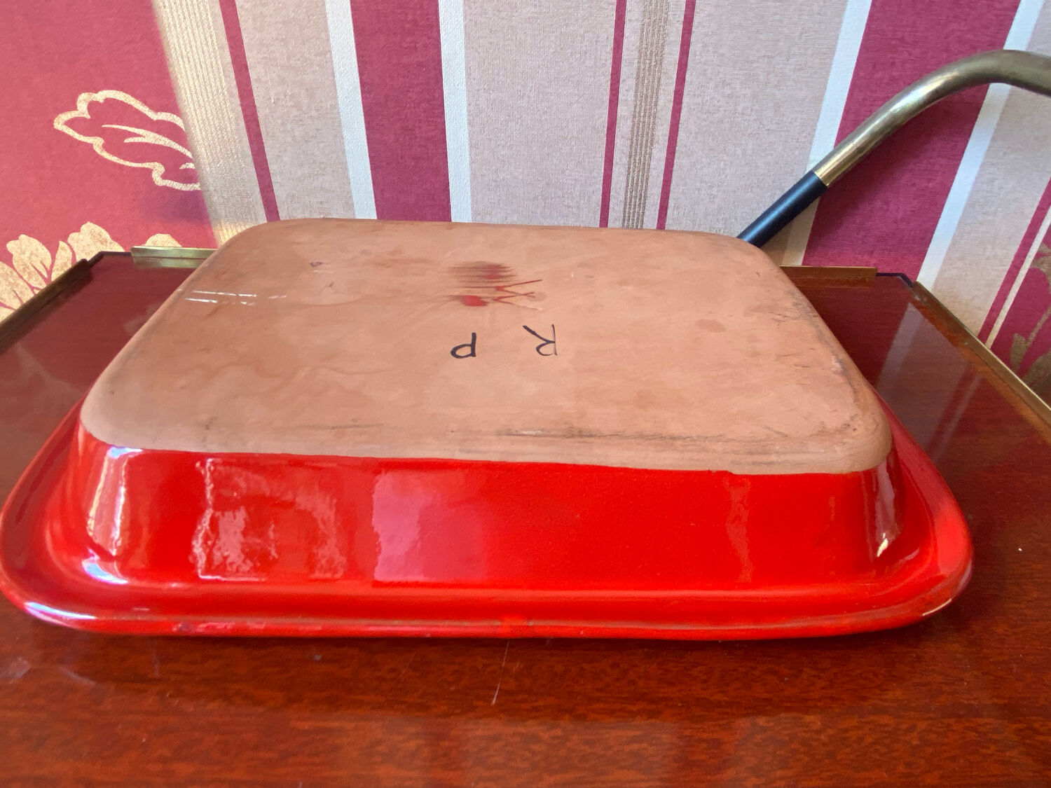 Ceramic "red" robert picault vintage vallauris 50/60