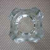 Art-deco faceted glass vase