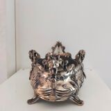 Art Nouveau silver bronze planter