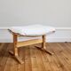 Vintage Scandinavian lounge chair and ottoman Relling model Siesta 1960