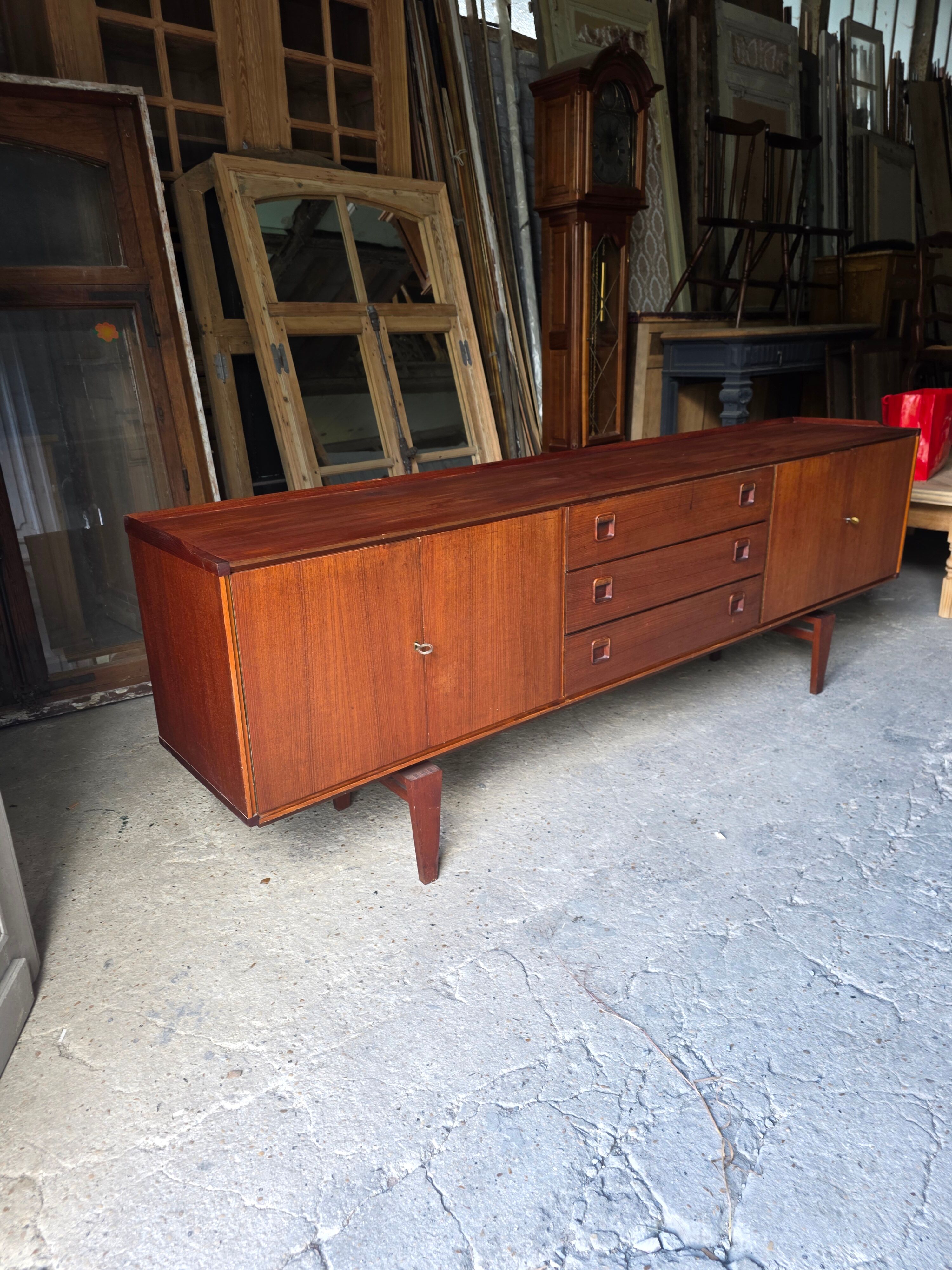 Scandinavian teak sideboard from the 1960s.