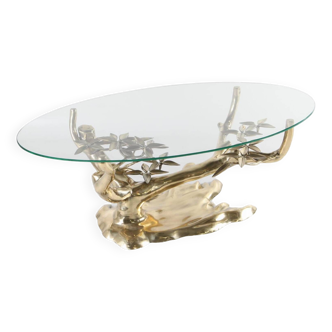 Brass “bonsai” table