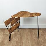 Magazine rack side table