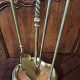 Bronze fireplace set