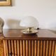 Mushroom mod. VP gold table lamp, Vittorio Balli e Romeo Ballardini, Sirrah, 1970s