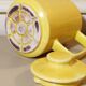 Yellow Melitta coffee maker