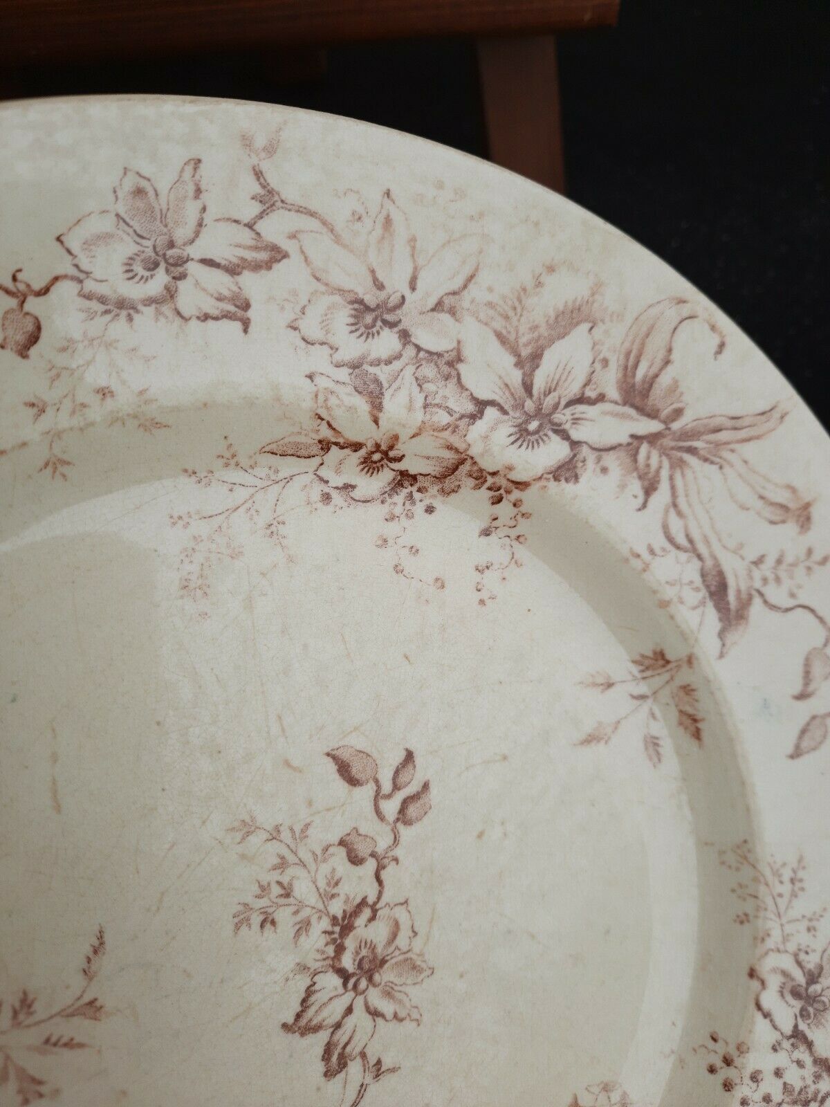 Salins earthenware plates, fer terre