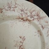 Salins earthenware plates, fer terre