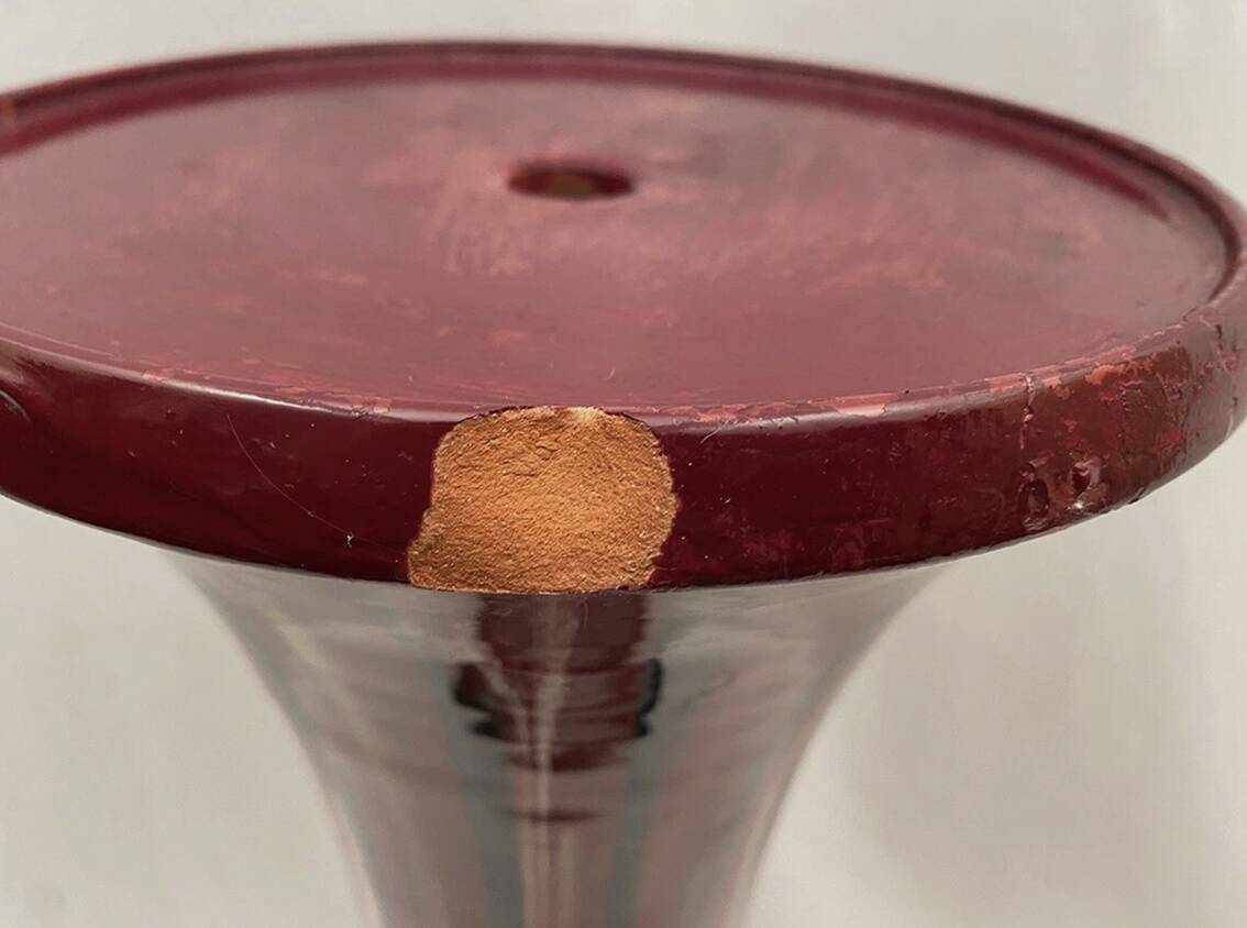 Jérôme Massier & Pierre Perret. Glazed ceramic table. Vallauris