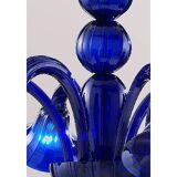 Contemporary Translucent Azzurre Murano Style Glass Chandelier